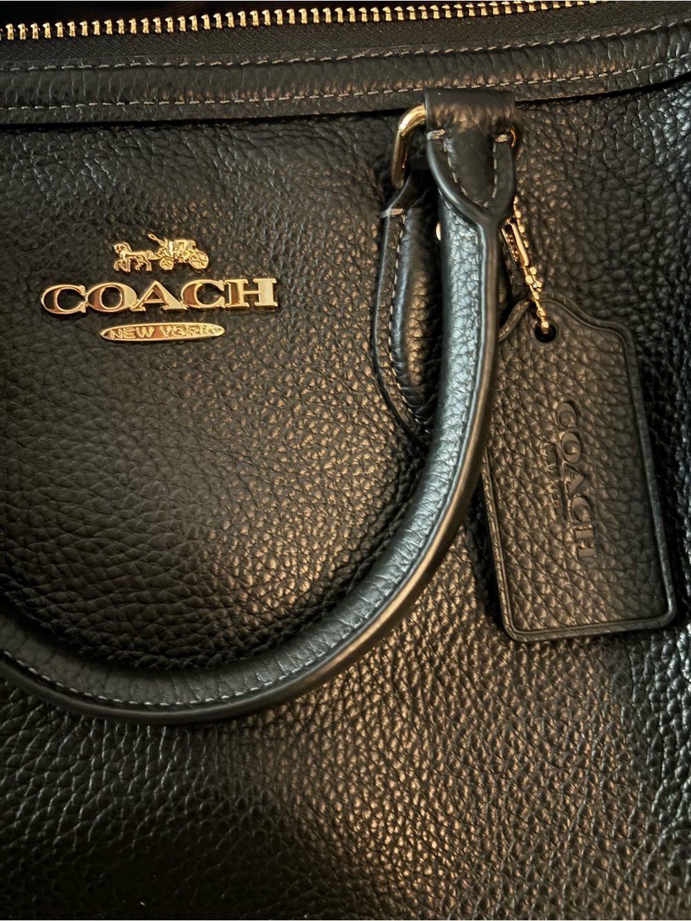 Black Rowan coach bag - Picture 4 of 5